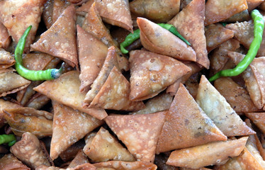 Indian street food Samosa