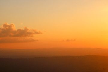 Tourism in the wild at Phu Kradueng, Thailand.