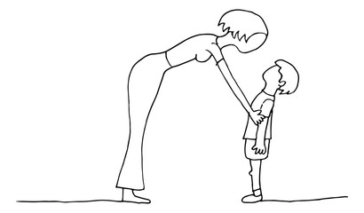 Mother Son Parent Child Conversation