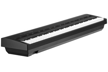 black piano isolated