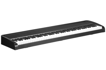 black piano isolated