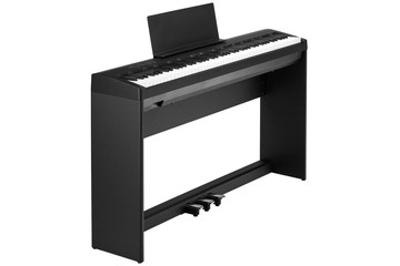 black piano isolated