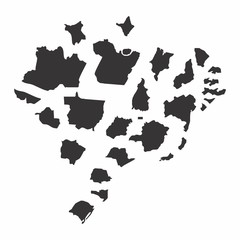 Brazil states maps