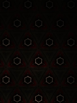 Motif de d&eacute;coration compos&eacute; avec des polygones