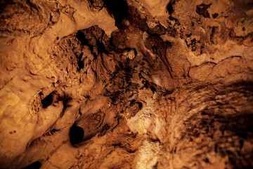 Stone texture background, Closeup cave texture.