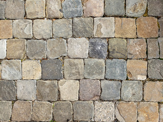 Cobble Stone Background Top Down