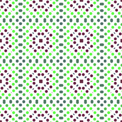 Seamless abstract pattern background with a variety of colored circles.