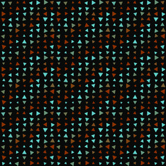 Abstract seamless pattern background with multi-colored varied triangles.