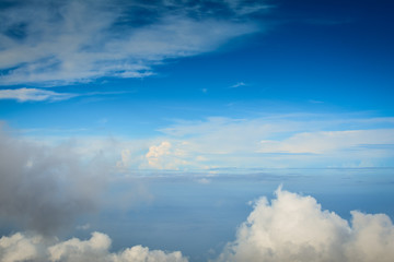 Wolken über dem Meer