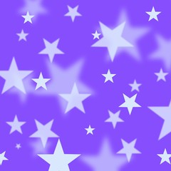 white stars on purple background