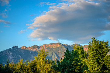 Fototapeta premium Summer morning in austrian mountains