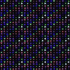 Abstract seamless pattern background with multi-colored varied triangles.