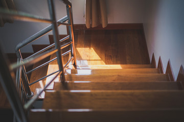 Wood stairs, interior