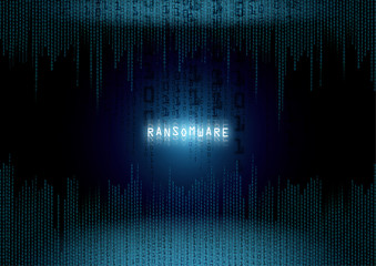 Ransomware in blue