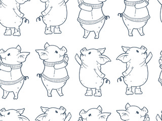 Cartoon pigs