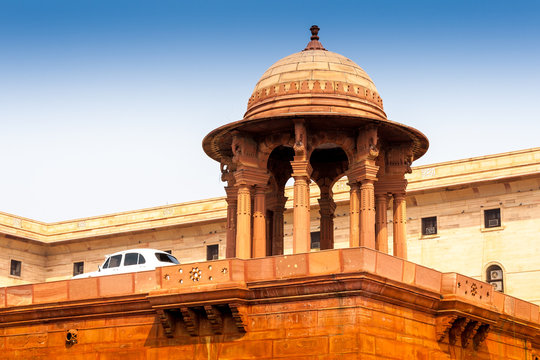 Ministries near Rashtrapati Bhavan in New Delhi, India