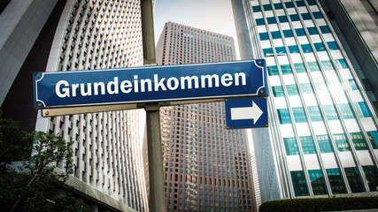 Schild 375 - Grundeinkommen