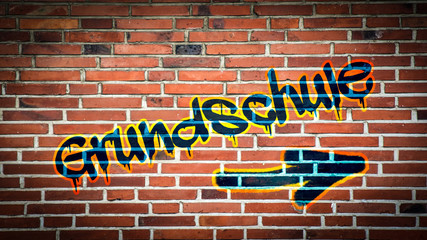 Fototapeta premium Schild 394 - Grundschule