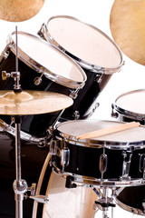 Obraz na płótnie Canvas drum set on white