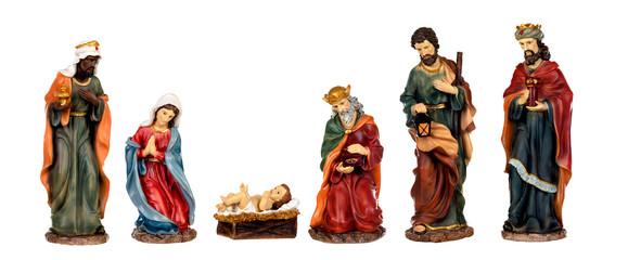 Ceramic figures for the nativity scene