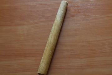 Rolling pin on the table