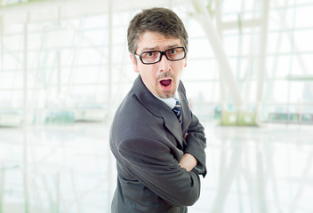 businessman surprised