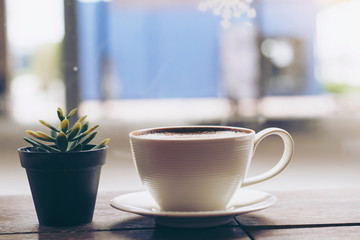  cup  coffee is in the coffee shop