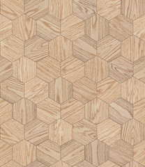 Natural wooden background honeycomb, grunge parquet flooring design seamless texture for 3d interior