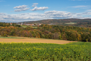 Blick auf den Geschriebenstein im Burgenland (A)
