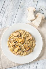 Risotto with porcini mushrooms