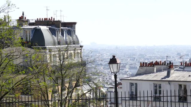 View from the top of Montmartre - Paris building
