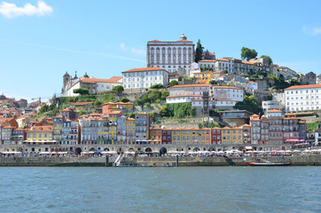 Obraz premium Porto downtown across Douro River. Portugal
