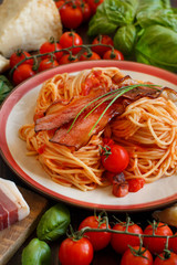 Spaghetti alla amatriciana