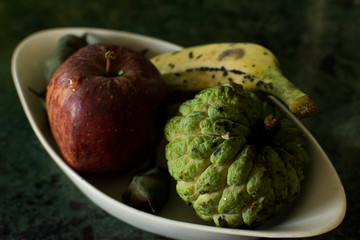 Assorted fresh organic fruits