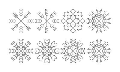 Snowflakes Icon Set