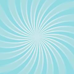 Sunlight abstract background. blue spiral color burst background. Vector illustration.