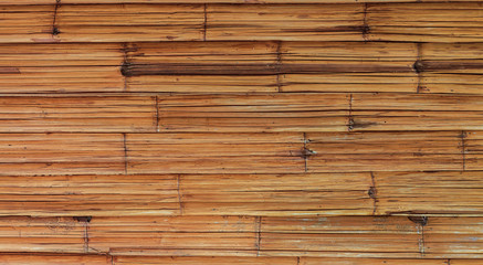 Vintage dry Bamboo wall