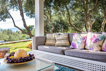 Luxury private villa terrace