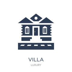 Villa icon. Trendy flat vector Villa icon on white background from Luxury collection