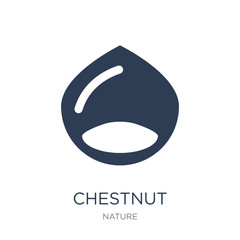 Chestnut icon. Trendy flat vector Chestnut icon on white background from nature collection