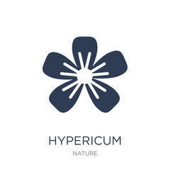 Hypericum icon. Trendy flat vector Hypericum icon on white background from nature collection
