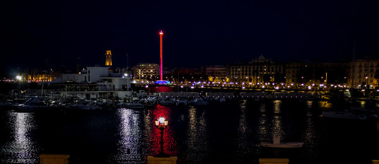 Fototapeta na wymiar Bari by night 