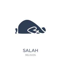 Salah icon. Trendy flat vector Salah icon on white background from Religion collection