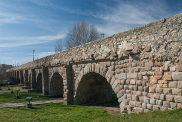 Fototapeta na wymiar Roman Bridge, Salamanca, Spain