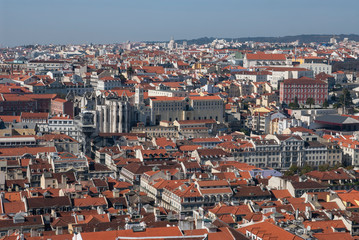 Fototapeta na wymiar Views of Lisbon from Saint George castle