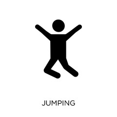 Fototapeta na wymiar Jumping icon. Jumping symbol design from Activity and Hobbies collection.