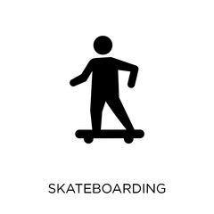 Skateboarding icon. Skateboarding symbol design from Activity and Hobbies collection.