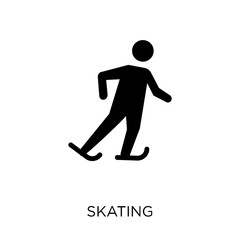 Skating icon. Skating symbol design from Activity and Hobbies collection.