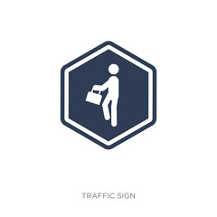 Signal sign icon. Trendy flat vector Signal sign icon on white background from traffic sign collection