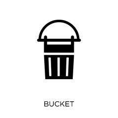 Bucket icon. Bucket symbol design from Agriculture, Farming and Gardening collection.